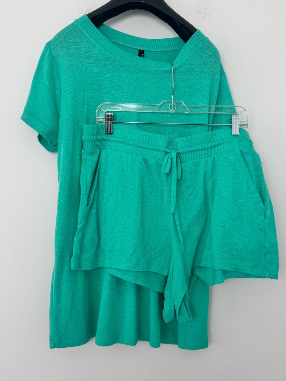 Torrid Sleep Teal Green Lightweight Hacci Ribbed Lounge Set Size 1 (XL) (14-16)